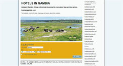 Desktop Screenshot of hotelsingambia.com