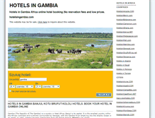 Tablet Screenshot of hotelsingambia.com